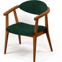 Ver imagem 7 de Poltrona Decorativa Para Sala De Estar E Recepção Cecília L02 Bouclê Verde - Lyam Decor