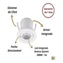 Ver imagem 2 de Spot Led P/ Movel Nicho 1w Embutir Mini Redondo C/2 Unidades - Branco