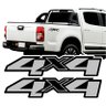 Kit Adesivo 4x4 S10 Anos 13 14 15 16 17 18 19 20 21 22 Full Cor Preto Cinza sem Resina Teu Adesivo - 2