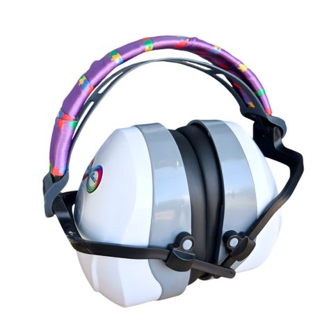 Kit Abafador 26 Db para Autistas com Suporte Purple Gamer que Brilha no Escuro
