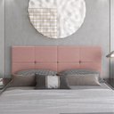 Ver imagem 4 de Cabeceira Estofada Bruna Para Cama Queen Size Casal 1,60m Rose