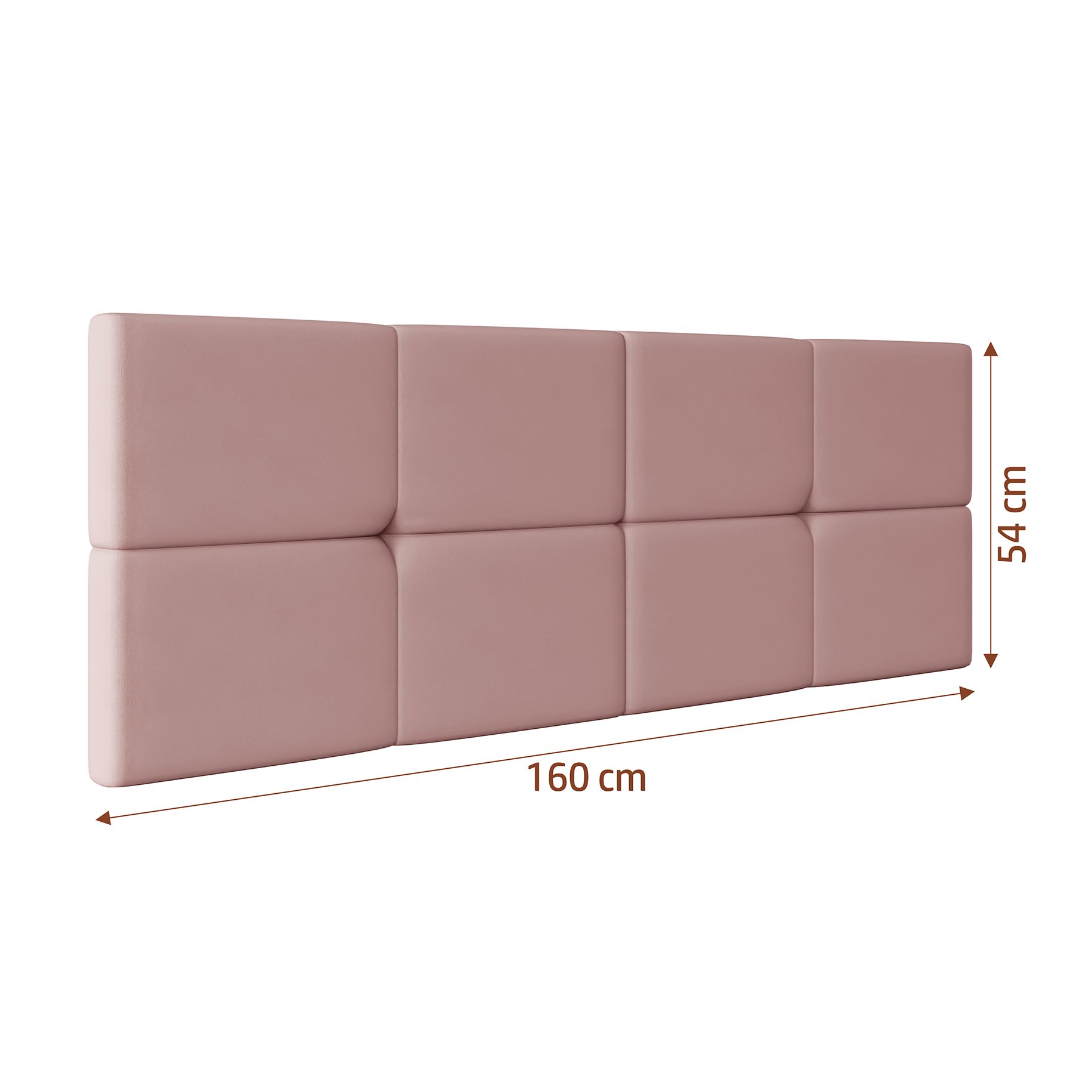 Cabeceira Estofada Bruna Para Cama Queen Size Casal 1,60m Rose - 3