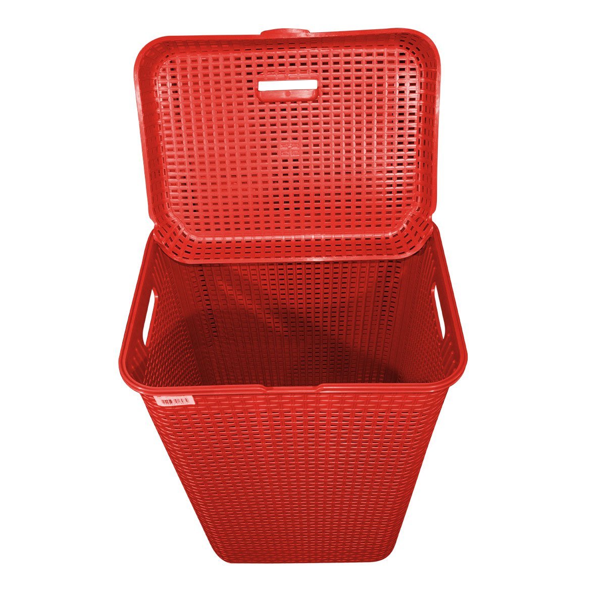 Cesto de Roupa Multiuso Organizador Telado Rattan Tampa 72L:Vermelho