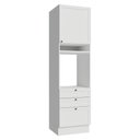 Ver imagem 1 de Torre Quente 60 Cm 1 Porta 3 Gavetas Branco Vik Madesa Branco