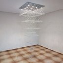 Ver imagem 3 de Luminária Luxo Teto Cristal Pé Direito Duplo:bivolt/1,90m