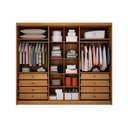 Ver imagem 3 de Guarda Roupa 6 Portas (2 C/ Espelho) e 8 Gavetas Rizon/linea Plus Cumaru/fendi 25 - Novo Horizonte