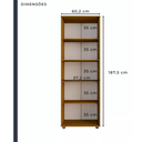 Ver imagem 6 de Armário Multiuso 2 Portas com Chave Caique - Chf - Cinamomo