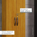 Ver mais imagens de Armário Multiuso 2 Portas com Chave Caique - Chf - Cinamomo