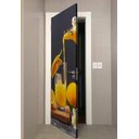 Ver imagem 3 de Adesivo Para Porta Suco De Laranja Com Laranjas Fatiadas- 73X210Cm