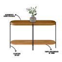 Ver imagem 4 de Buffet Aparador Isi Nature Fosco e Couro Caramelo 139x79 Cm - D’Rossi