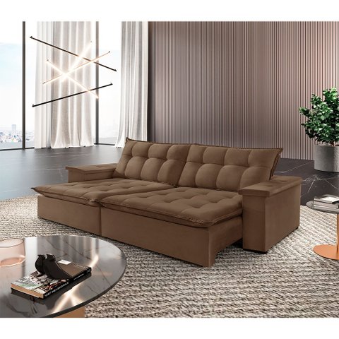Sofá Estilo Veludo 03 Lugares 02 Módulos de 100m B25cm Meu Sofá Online