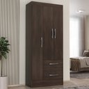 Ver imagem 1 de Guarda-Roupa de Solteiro 3 Portas 2 Gaveta Prime Cacau