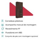 Ver imagem 2 de Guarda-Roupa de Solteiro 3 Portas 2 Gaveta Prime Cacau