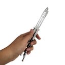 Ver imagem 2 de Canivete de Treino Tubarão Prata Butterfly Aço Inox Bsl-1:prata