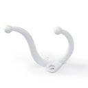 Ver imagem 1 de Cabide para Roupa Colonial Cabides Ganchos Duplos Ouro 12un.: Branco