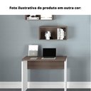 Ver imagem 2 de Mesa de Escritório Pé Painel PE25 em MDP 150 x 70 cm Cor Nogueira CasaBlanca e Base Preta
