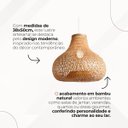 Ver imagem 7 de Lustre Pendente Bali White Arrow em Bambu Natural – 38x50 Cm
