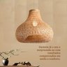 Lustre Pendente Bali White Arrow em Bambu Natural – 38x50 Cm - 9
