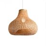 Lustre Pendente Bali White Arrow em Bambu Natural – 38x50 Cm - 1