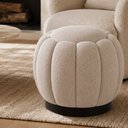 Ver imagem 2 de Puff Redondo 48cm Joy Linho Bege - Sallar Home