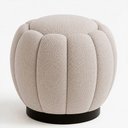 Ver imagem 1 de Puff Redondo 48cm Joy Linho Bege - Sallar Home