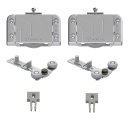 Ver imagem 1 de Kit para Porta de Correr Ro 65 4025 Sl Prata Sobreposto 60kg 1 Porta Rometal Unitário