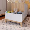 Organizador de Brinquedos com 3 Repartições 74cm X 38cm Branco Jessie Completa Móveis - 1