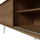 Ver mais imagens de Rack para TV até 80 Polegadas 160cm Rustic Pés Branco Torino Madesa