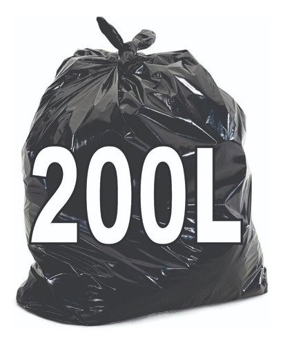Saco De Lixo 200 Litros Resistente 100 Unidades