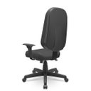Ver imagem 3 de Cadeira Giratoria Presidente Operativa Plus Relax com Braço Regulável Corino Preto Plaxmetal