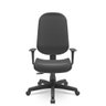 Cadeira Giratoria Presidente Operativa Plus Relax com Braço Regulável Corino Preto Plaxmetal - 1