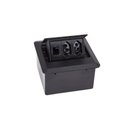 Ver imagem 1 de Caixa de Mesa Pratik 128 3 Blocos 2el/1rj Qm15054 Preto Qtmov