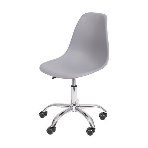 Cadeira Charles Eames Dkr Pp Base Rodizio:cinza