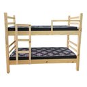 Ver imagem 2 de Beliche Solteiro Madeira Maciça 78cm | Cor Rústica Natural | Estrutura Reforçada