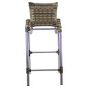 Ver imagem 3 de Kit 6 Banquetas Alumínio Fortaleza Alta para Balcão Cozinha Bar Trama Original