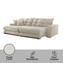 Ver imagem 2 de Sofá Duque Dois Módulos de 120cm B25cm Meu Sofá Online A302 Linho Branco
