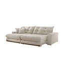Ver imagem 4 de Sofá Duque Dois Módulos de 120cm B25cm Meu Sofá Online A302 Linho Branco