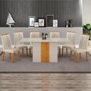 Ver imagem 1 de Sala de Jantar 6 Cadeiras 100%mdf 1,60x80 Dhora Arbo Design