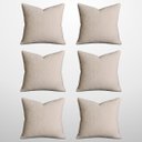 Ver imagem 1 de Kit 6 Capas de Almofada Bouclé 50x50 Decorativa Nude