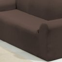 Ver imagem 2 de Jogo 2 Capas de Sofá 2 e 3 Lugares Malha Gel 100% Poliéster Tabaco