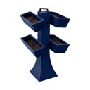 Ver imagem 1 de Kit 4 Vaso Planta Horta Grande Jardineira 50cm Floreira com Suporte Polietileno