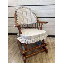 Cadeira de Balanço Frapê Cinza 90/40 X 60 X 50 - Moveis de Gramado - 1