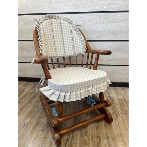 Cadeira de Balanço Frapê Cinza 90/40 X 60 X 50 - Moveis de Gramado