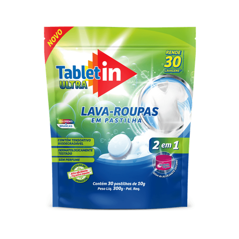 Tablet In Lava Roupas Ultra Pastilhas de 10g (peso Total 300g)