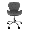 Ver imagem 3 de Kit 2 Cadeiras Slim Office Estofada Base Giratória Cromado 