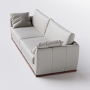 Ver imagem 3 de Sofá 3 Lugares Living Fixo Suécia 1,96m em Couro:cromio