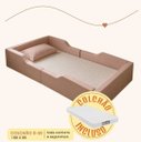 Ver imagem 2 de Cama Infantil Estofada Rose Completa com Colchão 188x88cm Proteção Lateral