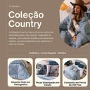 Ver imagem 3 de Kit Edredom Solteiro Country com Almofadas Estampadas 05 Peças - Dupla Face Percal 300 Fios Cor