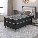 Ver imagem 3 de Cama Box Solteiro Molas Ensacadas Sibéria Umaflex 188cm x 88cm