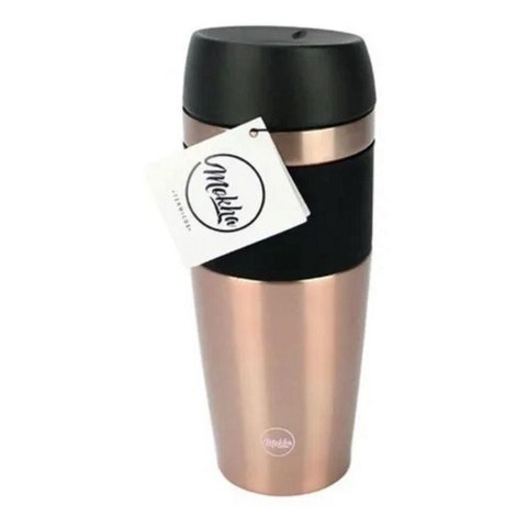Copo Termico Mokha com Tampa Rub 450ml Parede Dupla Cor: Rose Gold